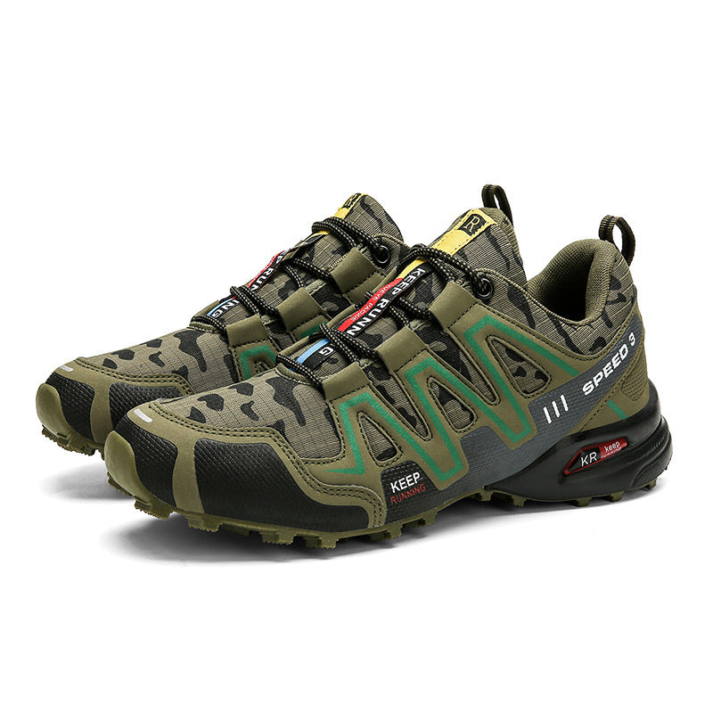 Men Hiking Shoes Climbing Male Sports Shoes Work Safety Toe Tactical Non-Slip Durable Trekking Sneakers Men's Footwear