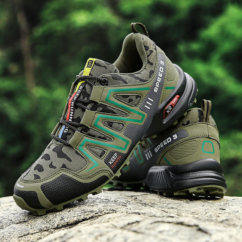 Men Hiking Shoes Climbing Male Sports Shoes Work Safety Toe Tactical Non-Slip Durable Trekking Sneakers Men's Footwear