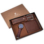 Stylish Men's Watch Set with Wallet and Leather Belt