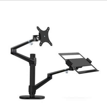 Aluminum Multifunction Ergonomic Laptop and Monitor Stand with Adjustable Column Bar