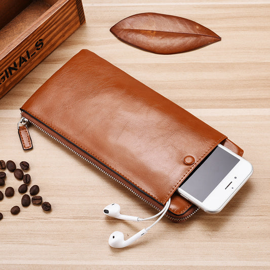 Men's Long Leather Wallet