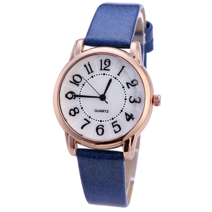 Luxury Women's Leather Strap Quartz Wristwatches – Simple Dial for Effortless Fashion