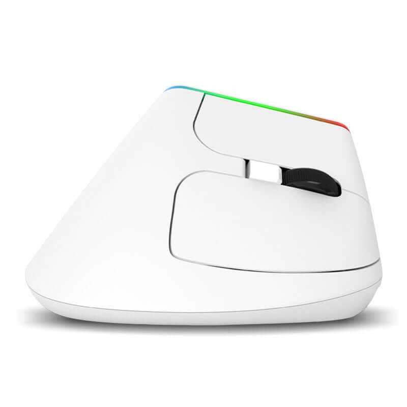 Colorful RGB Vertical Ergonomic Wireless Mouse M618C with 6 Buttons, 1600 DPI, and Lightweight ABS Material for Comfortable Use.