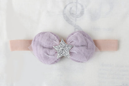 Star bow baby headband