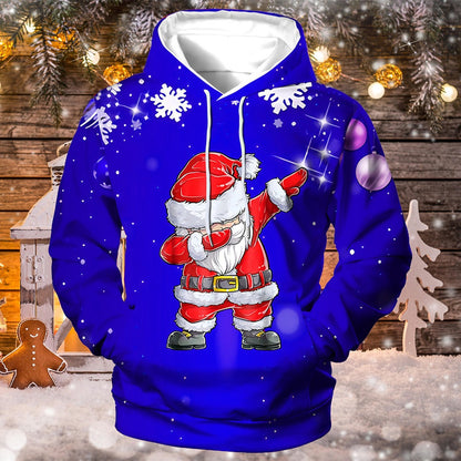 Men's Fashion Casual Printing Christmas Hoodie