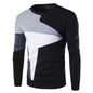 New Fashion Printed Casual O-Neck Slim Cotton Knitted Sweater for Men