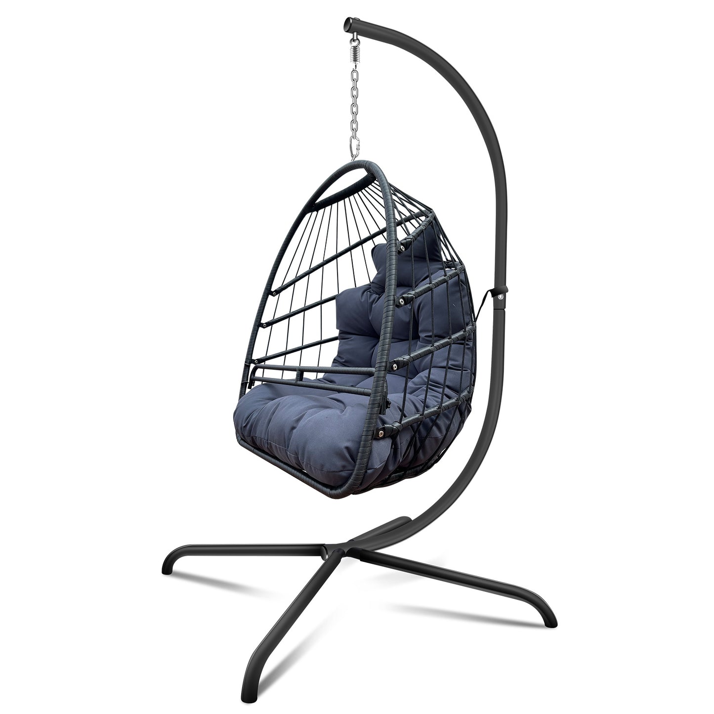 Swing Egg Chair with Stand – Indoor/Outdoor Hammock Chair - PureSelect