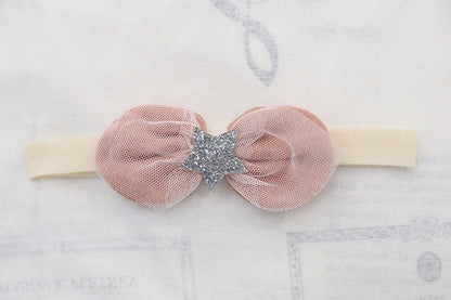 Star bow baby headband