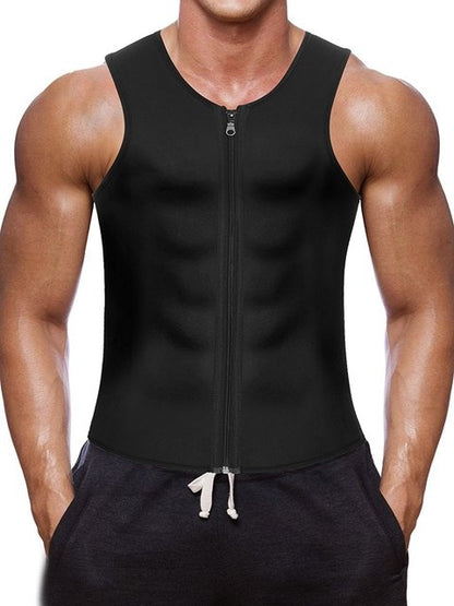 Fitness sports sweat zipper vest