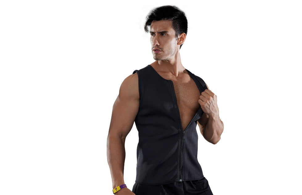 Fitness sports sweat zipper vest