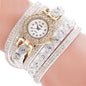 Elegant Women's Quartz Watch – PU Leather Bracelet with Rhinestone Accents