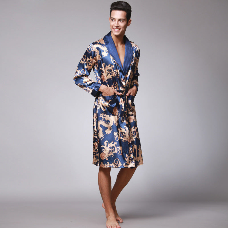 Luxurious Men's Silk Robe