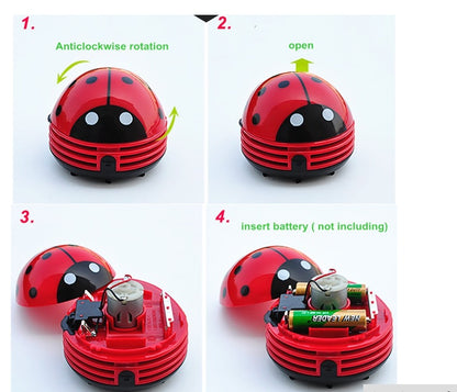 Creative Mini Ladybug Desktop Vacuum Cleaner