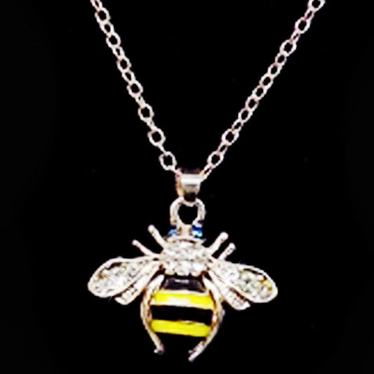 Bee Citrine Dripping Oil Women's Necklace