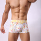 Elk Print Mid-Waist Men's Boxer Briefs