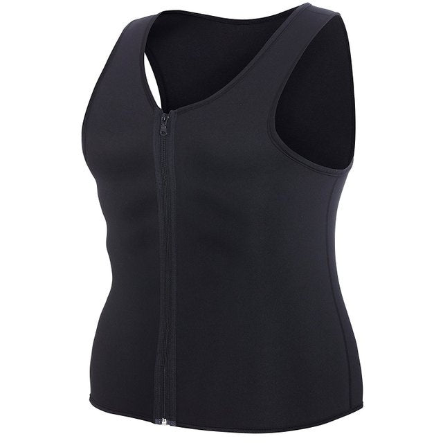 Fitness sports sweat zipper vest