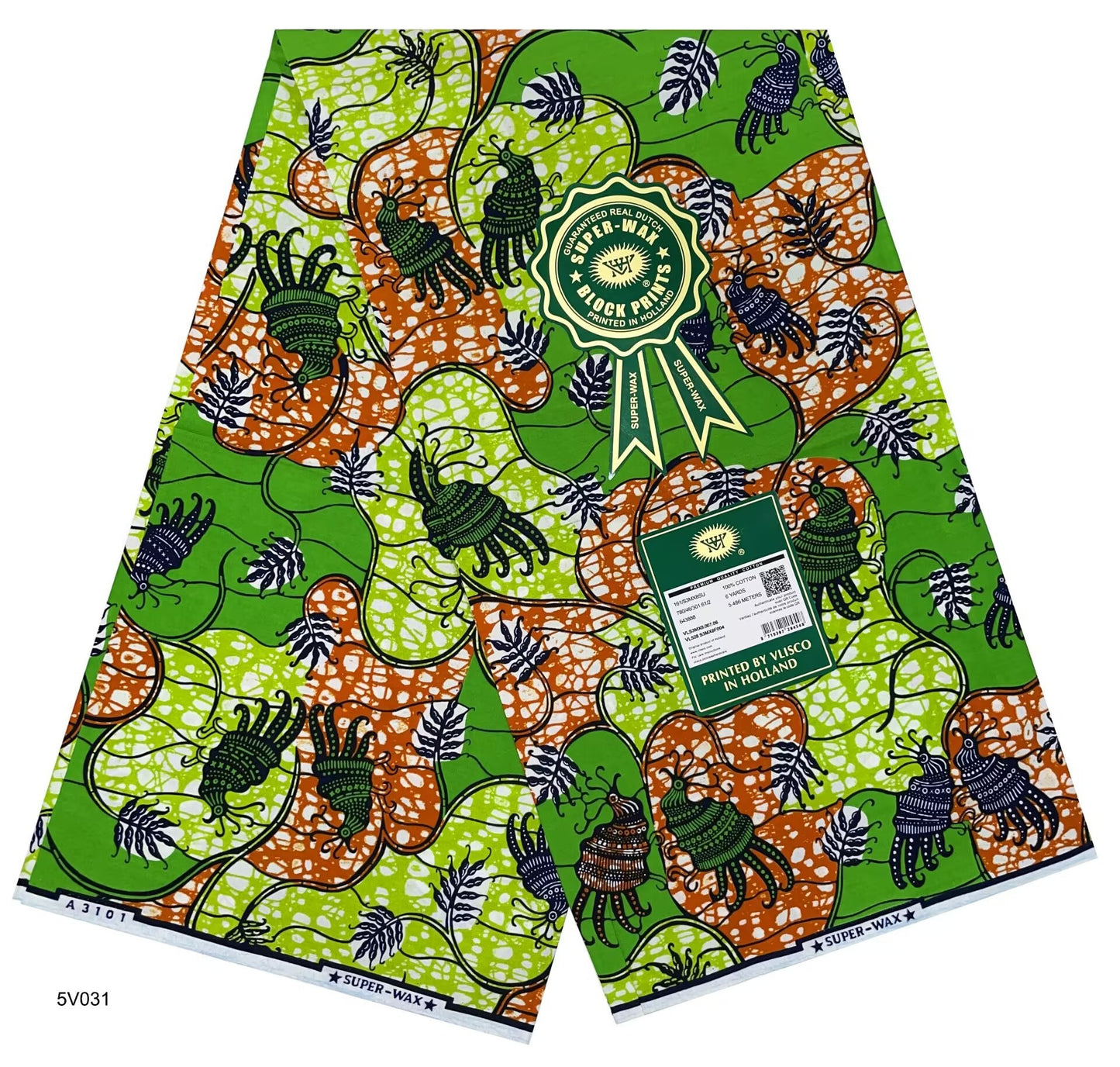 Printed Super Wax Fabric African