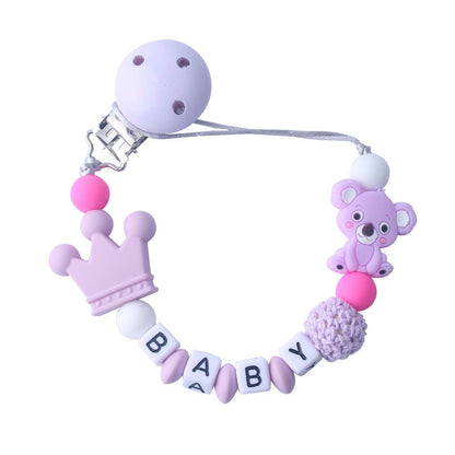 Baby silicone pacifier chain