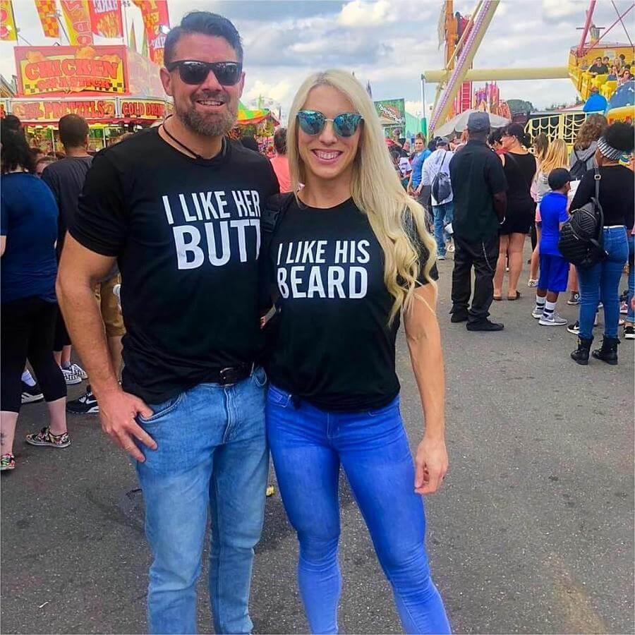 Black Letter Print Couples' T-Shirts – Stylish Matching Outfits