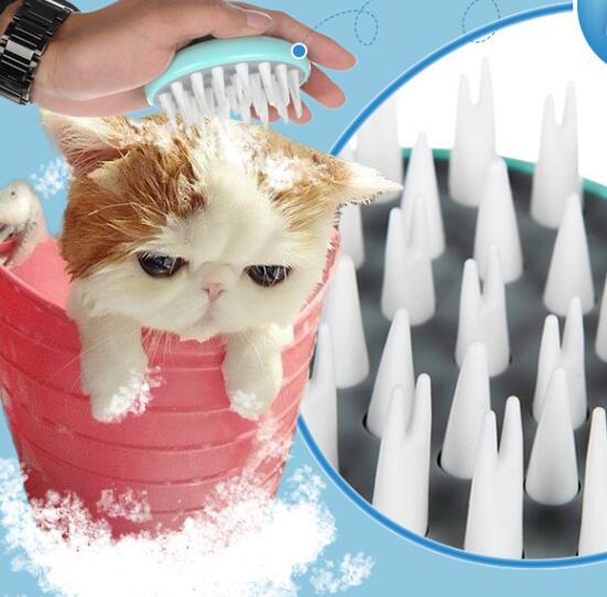 Comfortable Pet Massage Bath Brush – Grooming Comb for Dogs and Puppies