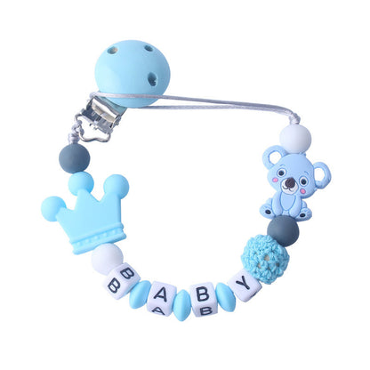 Baby silicone pacifier chain