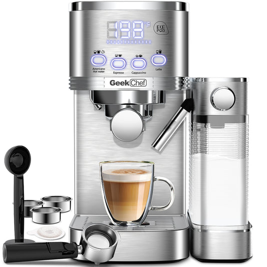 Geek Chef Espresso & Cappuccino Machine - PureSelect