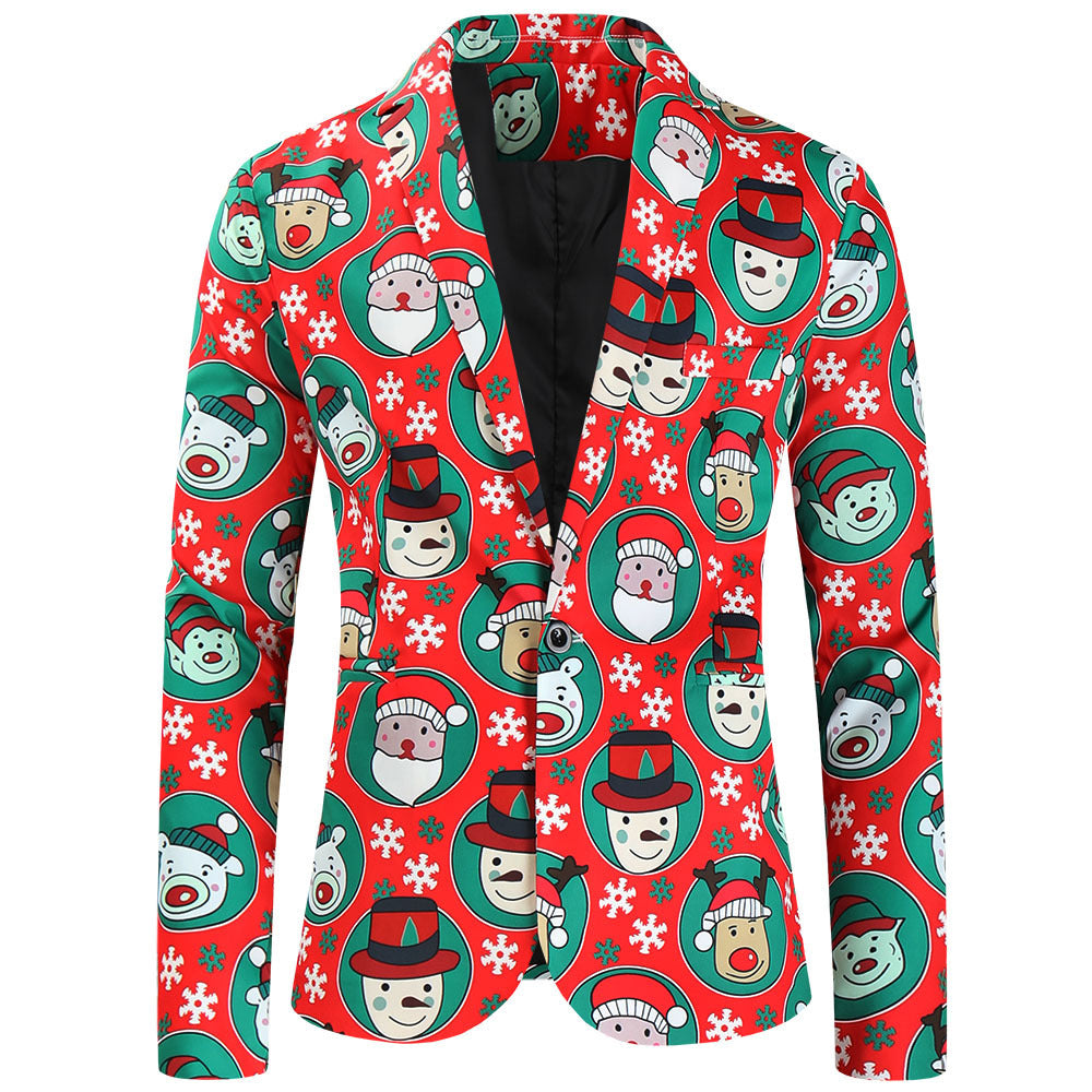 Christmas New Suit Three-piece Men's Casual