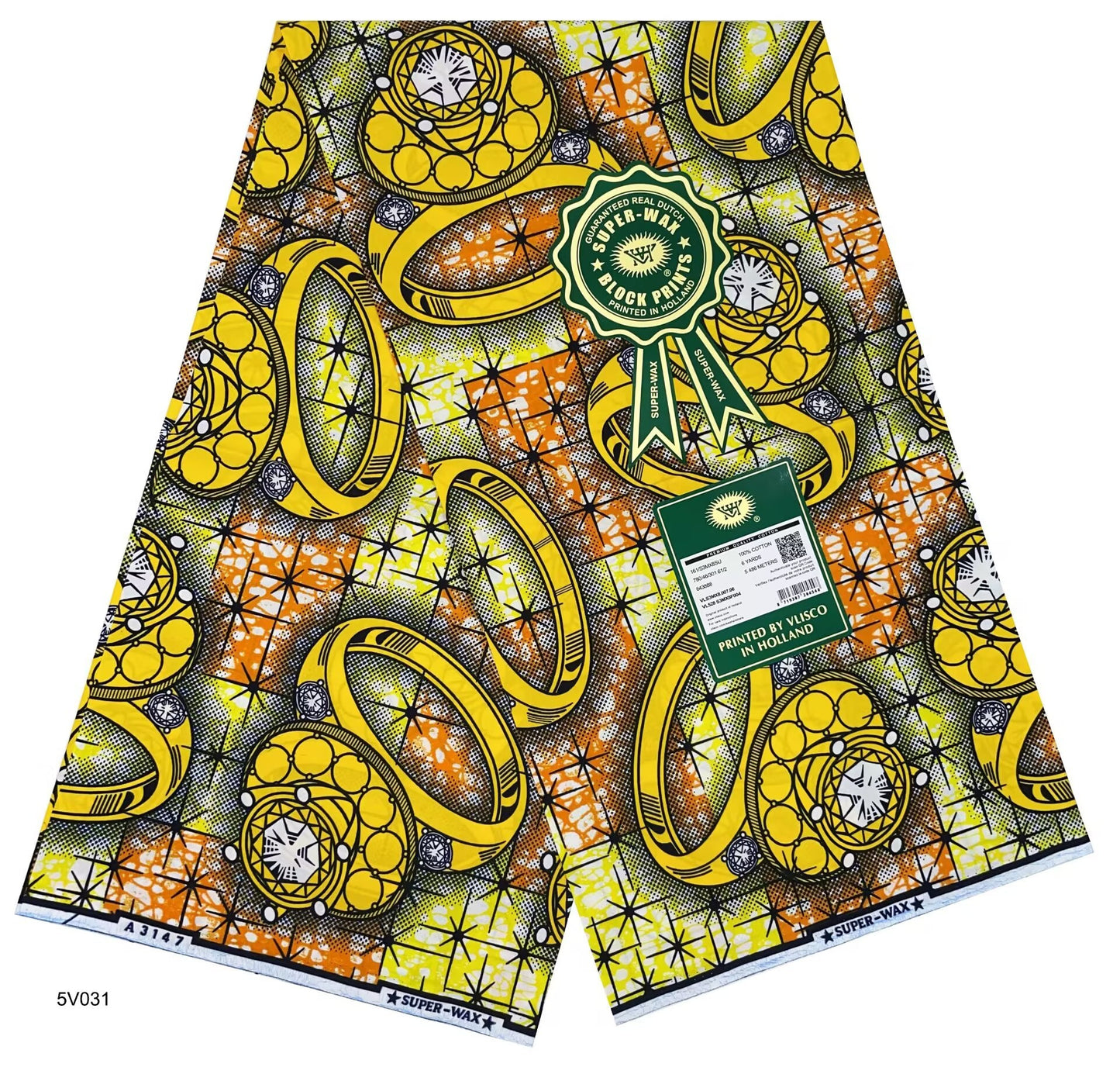 Printed Super Wax Fabric African