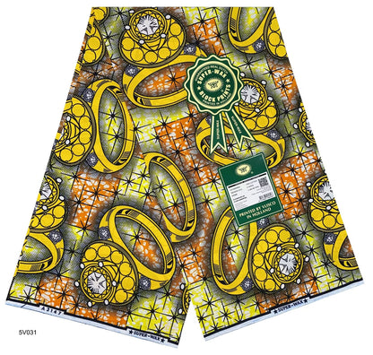 Printed Super Wax Fabric African