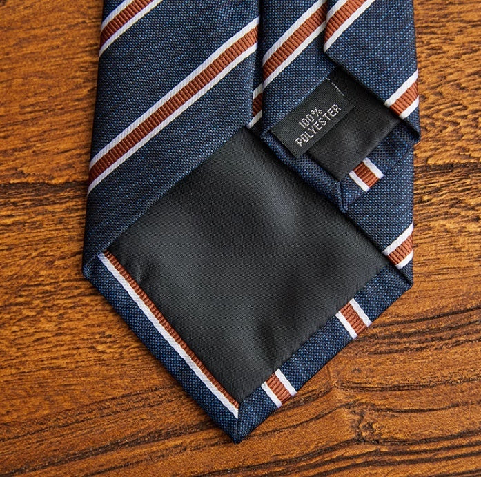 Business Formal Striped Tie for Commuter – All-Match Suit Shirt Accessory