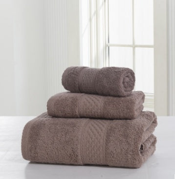 Soft Cotton Double-Sided Thick Bath Towel Set