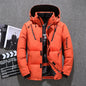 Winter Thick Solid Hooded Jacket for Men – Detachable Hat for Versatile Style