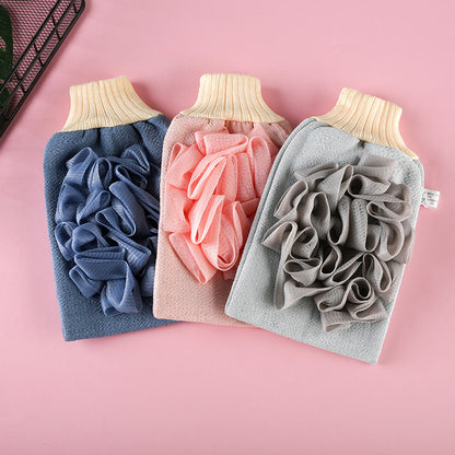 Household Double-sided Bath Towel Bath Gloves Bath Supplies