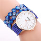 Luxury Women’s Quartz Watch – Stainless Steel Case with Velvet Drill Band