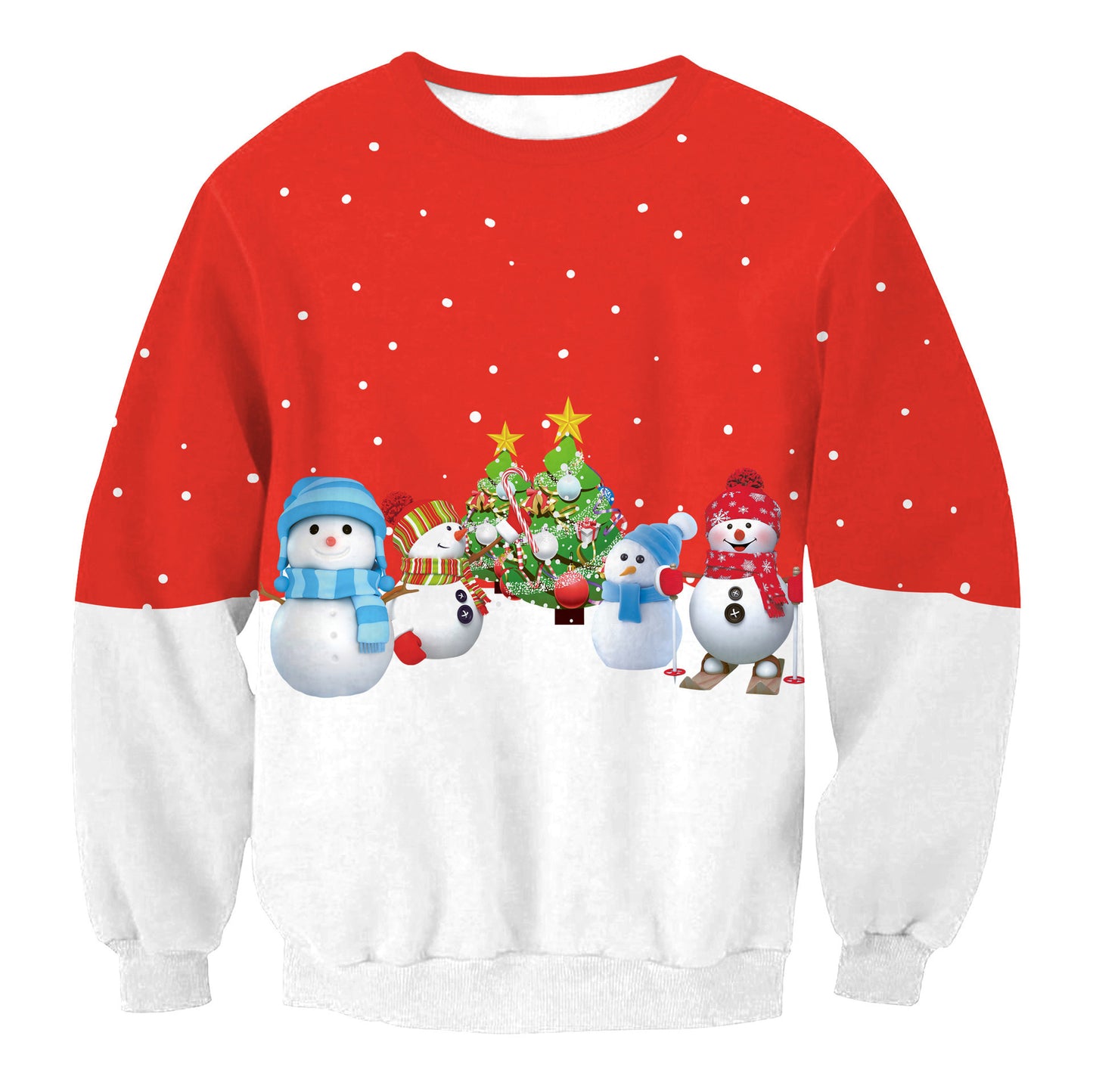 Autumn Winter Santa Elf Christmas Sweater Pullover