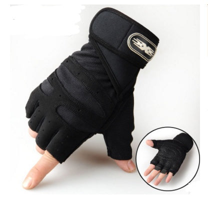 Title: Half Finger Breathable Elastic Cycling Gloves for Outdoor Riding Fitness