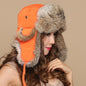 Men and Women Rabbit Fur Hat – Cozy Couple's Hat for Skiing