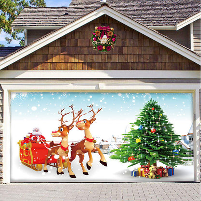 Christmas Garage Door Hanging Cloth