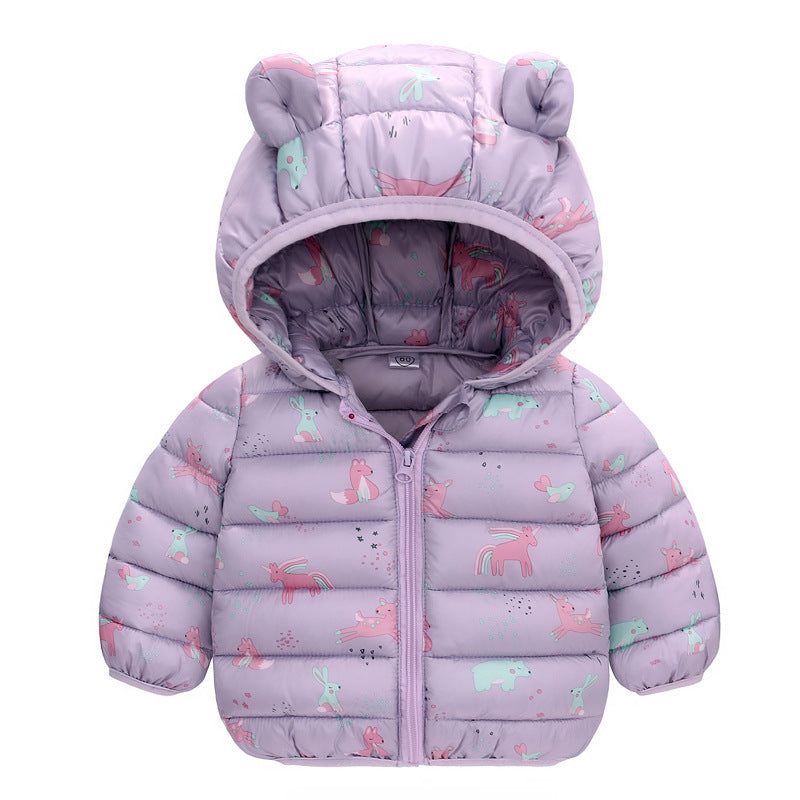 Winter Baby Cotton Coat Thickened Baby Quilt Coat Children's Clothing