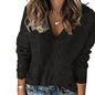 Casual Loose-Fit V-Neck Sweater for Women