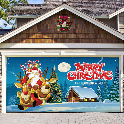 Christmas Garage Door Hanging Cloth