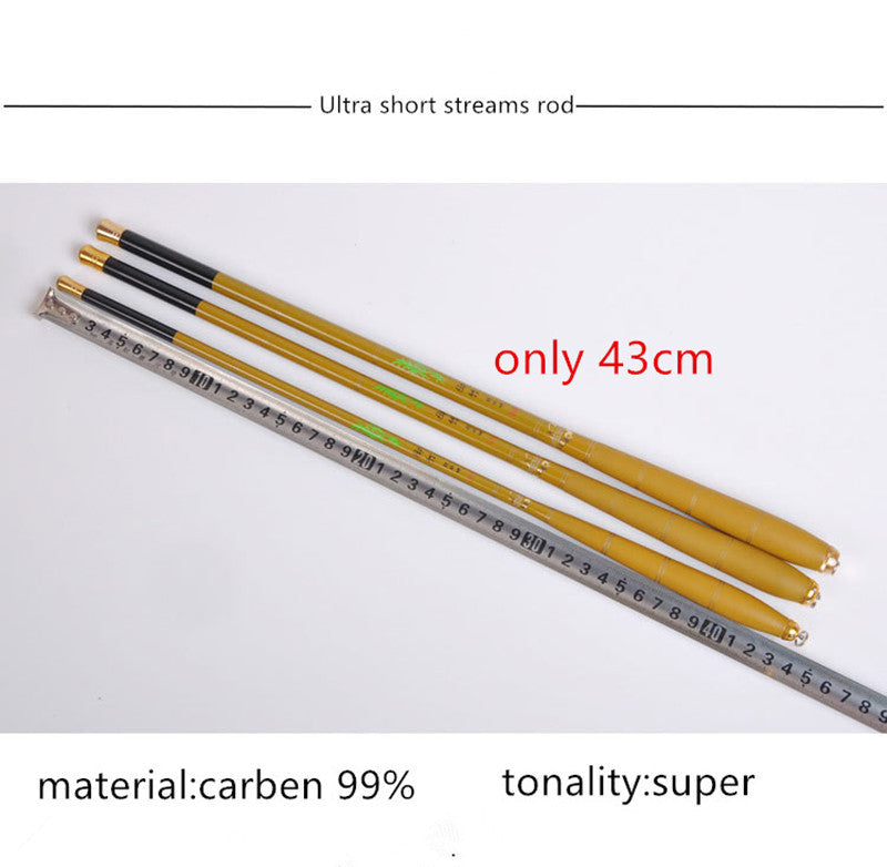 Pocket Super Short Section Fishing Rod Carbon Super Light