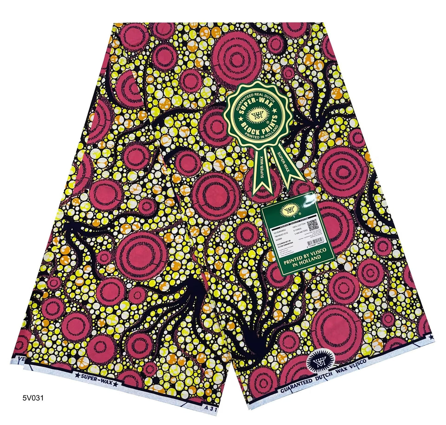 Printed Super Wax Fabric African