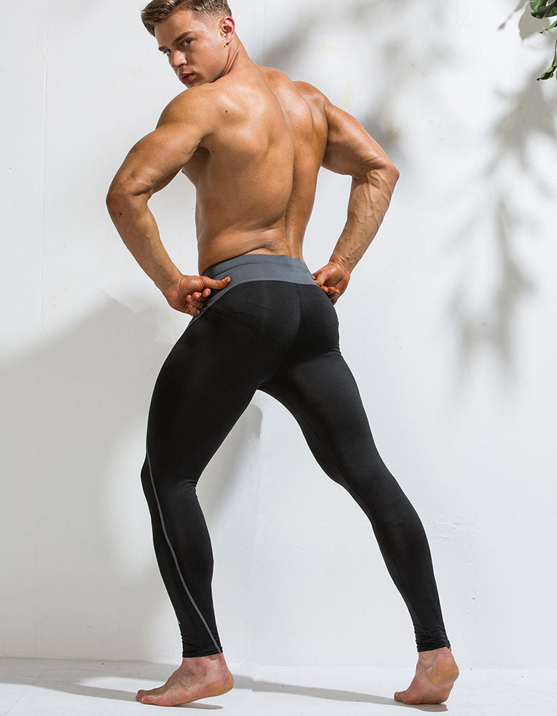 Men's Stretch Elastic Tights – Comfortable and Flexible Fit for Active Wear