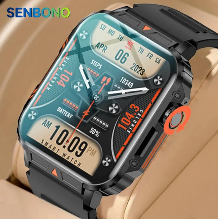 Outdoor Sports Smartwatch with Call & Fitness Tracking