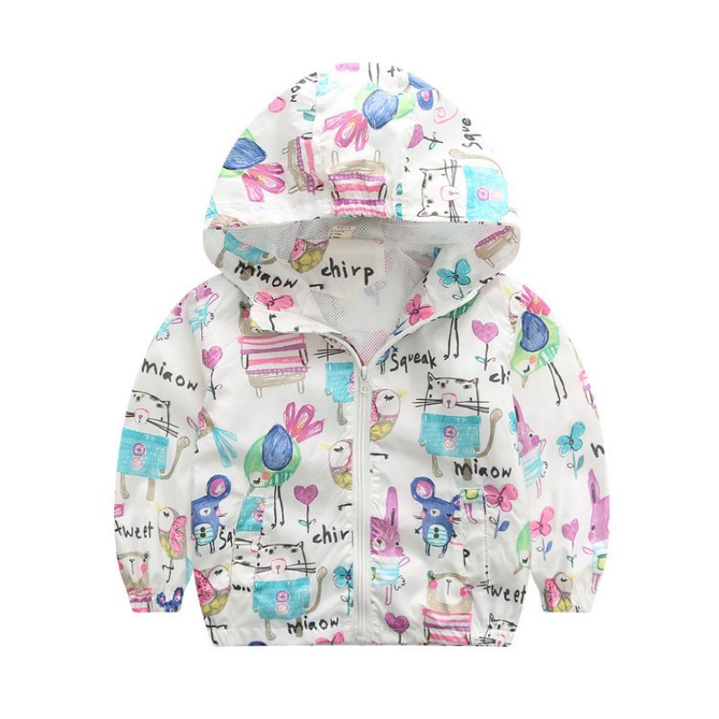 Baby girl cartoon hoodie