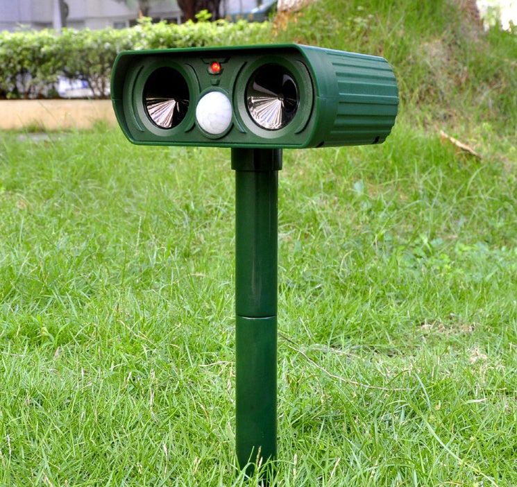 Solar Powered Ultrasonic Animal Repeller