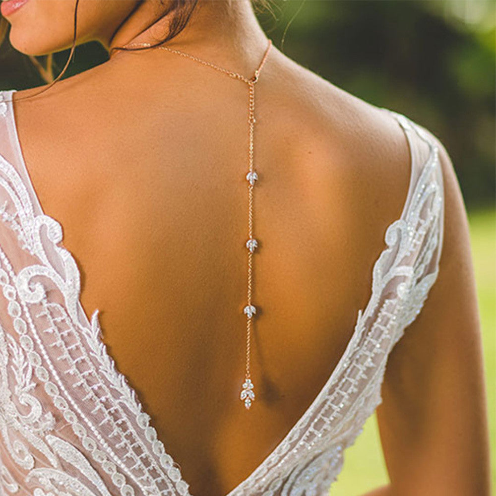 Back Chain Body Chain Bridal Jewelry Simple