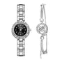 Luxury Women's Bangle Watch Set – Fashionable Bracelet Wristwatch with Quartz Movement