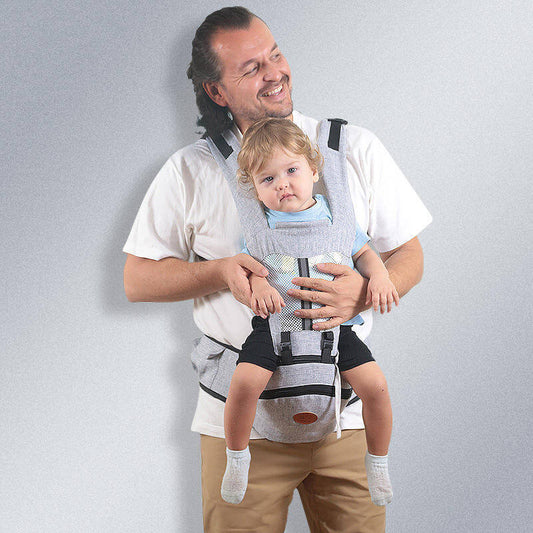 Ergonomic Baby Hip Seat Carrier with Adjustable Straps and Storage